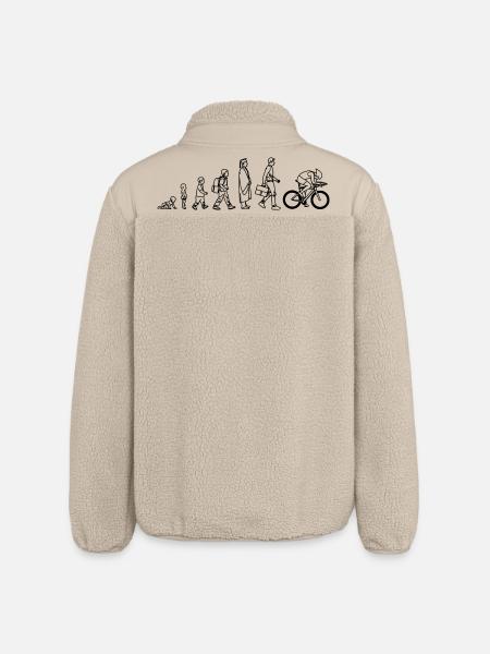Entwicklung eines Radfahrers - Relaxed Fit Unisex Sherpajacke von Stanley/Stella - Beige