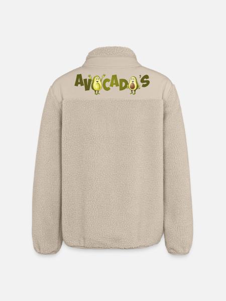 Image joyeuse de deux avocats. - Veste sherpa unisexe coupe décontractée Stanley/Stella - beige