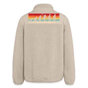 Vintage Evolution - Gärtner - Relaxed Fit Unisex Sherpajacke von Stanley/Stella - Beige - Hinten