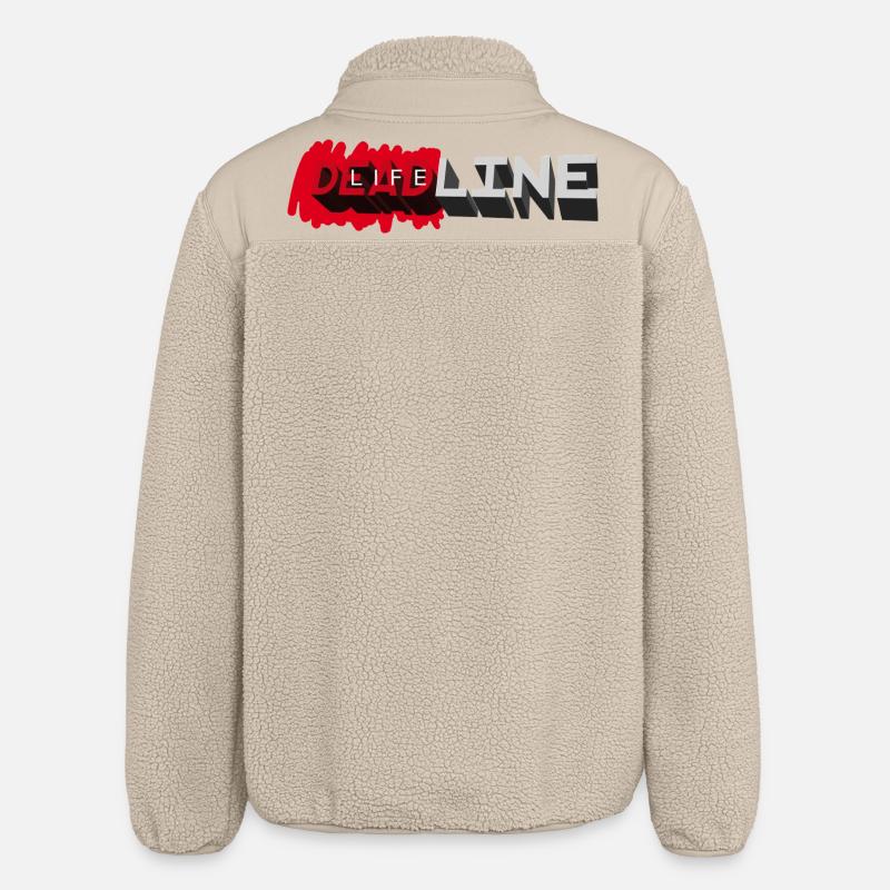 DEADLINE LIFE – lass uns reden. - Relaxed Fit Unisex Sherpajacke von Stanley/Stella - Beige