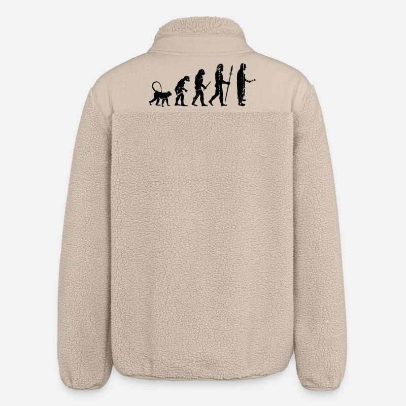 Fleischer Evolution - Relaxed Fit Unisex Sherpa Jacket by Stanley/Stella - beige