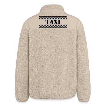 NY Taxi - Relaxed Fit Unisex Sherpa Jacket by Stanley/Stella - beige - Back
