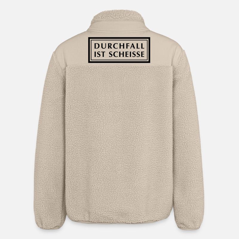 La diarrhée est la merde - Veste sherpa unisexe coupe décontractée Stanley/Stella - beige