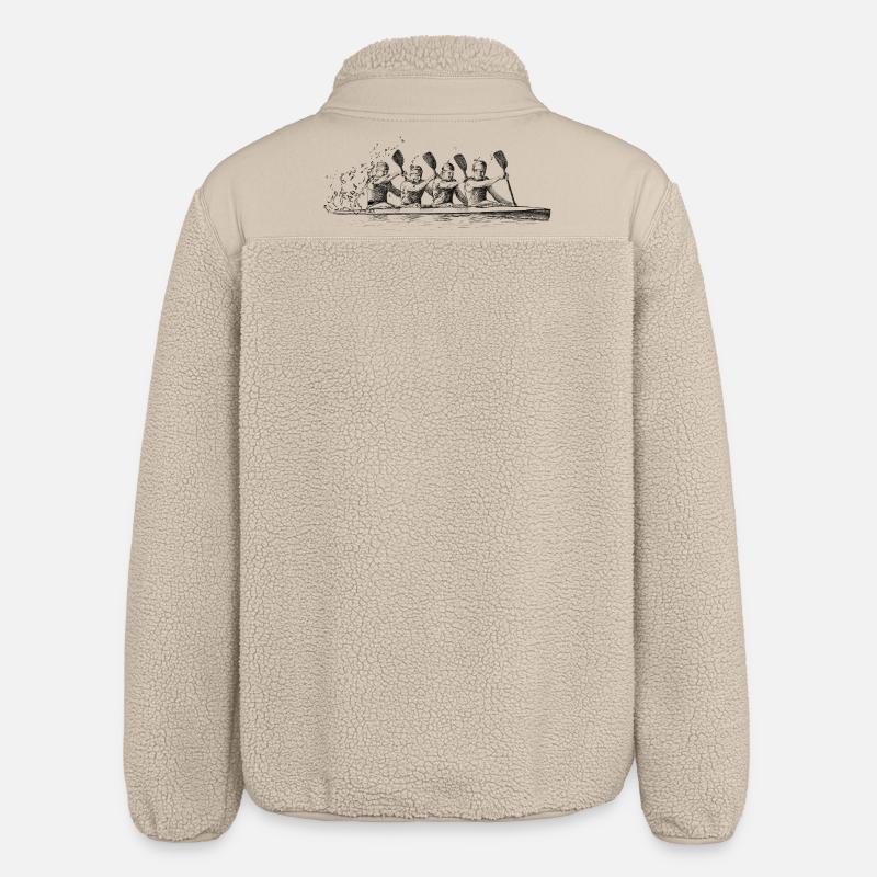 Course de canoë - Veste sherpa unisexe coupe décontractée Stanley/Stella - beige