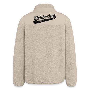 Kickboxen - Relaxed Fit Unisex Sherpajacke von Stanley/Stella - Beige - Hinten