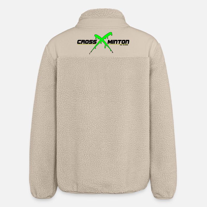Crossminton - Relaxed Fit Unisex Sherpajacke von Stanley/Stella - Beige