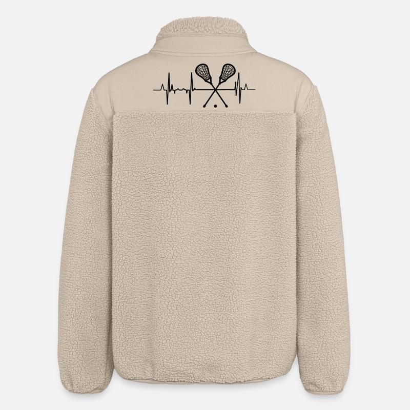 Lacrosse Heartline - Relaxed Fit Unisex Sherpa Jacket by Stanley/Stella - beige