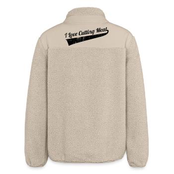 Fleischliebhaber - Relaxed Fit Unisex Sherpajacke von Stanley/Stella - Beige - Hinten
