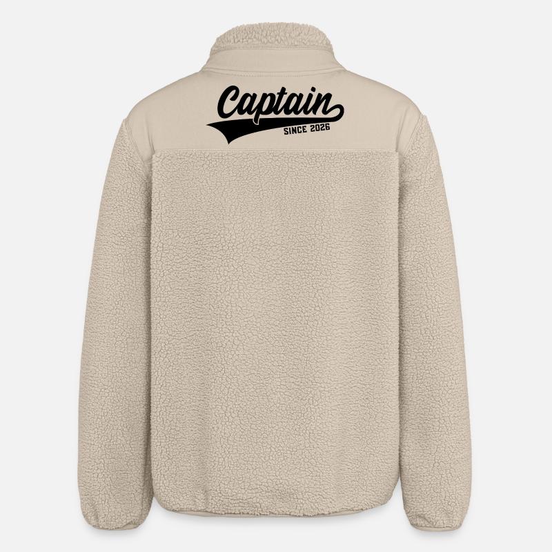 CAPITAINE 2026 CAPITAINE DEPUIS 2026 - Veste sherpa unisexe coupe décontractée Stanley/Stella - beige