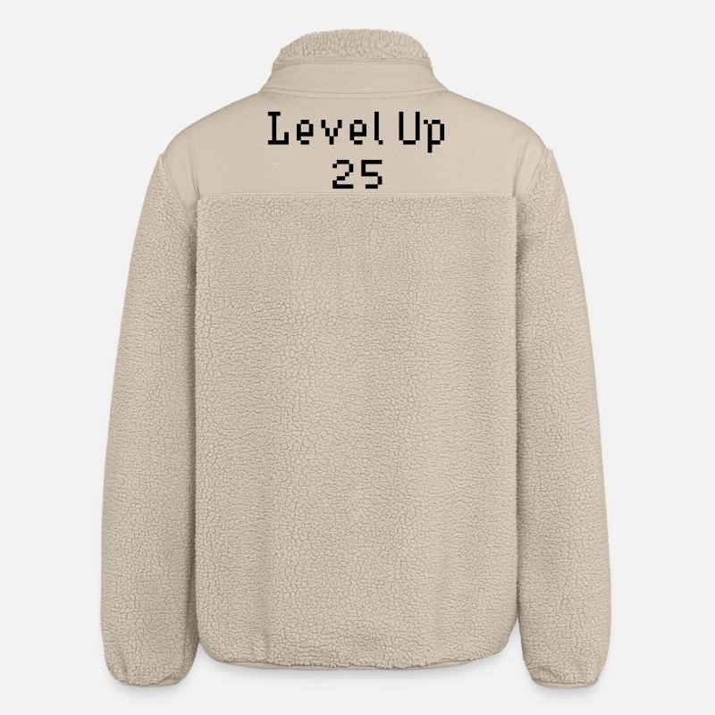 Level Up - 25e anniversaire - Veste sherpa unisexe coupe décontractée Stanley/Stella - beige