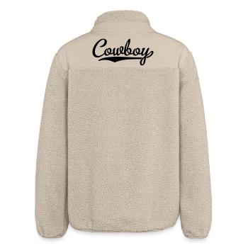 Cowboy - Relaxed Fit Unisex Sherpajacke von Stanley/Stella - Beige - Hinten