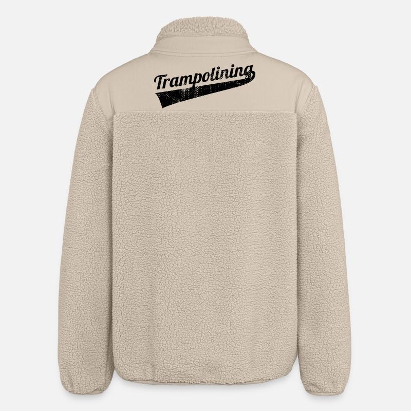 Saut de trampoline - Veste sherpa unisexe coupe décontractée Stanley/Stella - beige