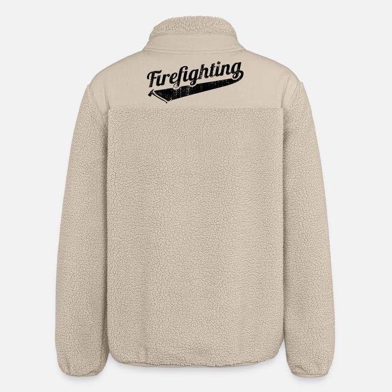 Brandbekämpfung - Relaxed Fit Unisex Sherpajacke von Stanley/Stella - Beige