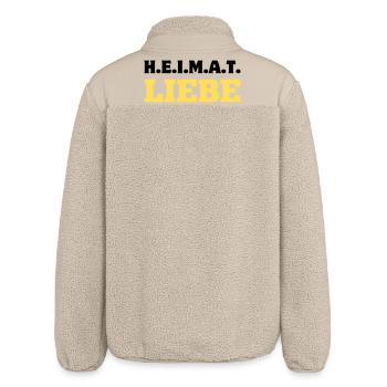 Legende - Relaxed Fit Unisex Sherpajacke von Stanley/Stella - Beige - Hinten