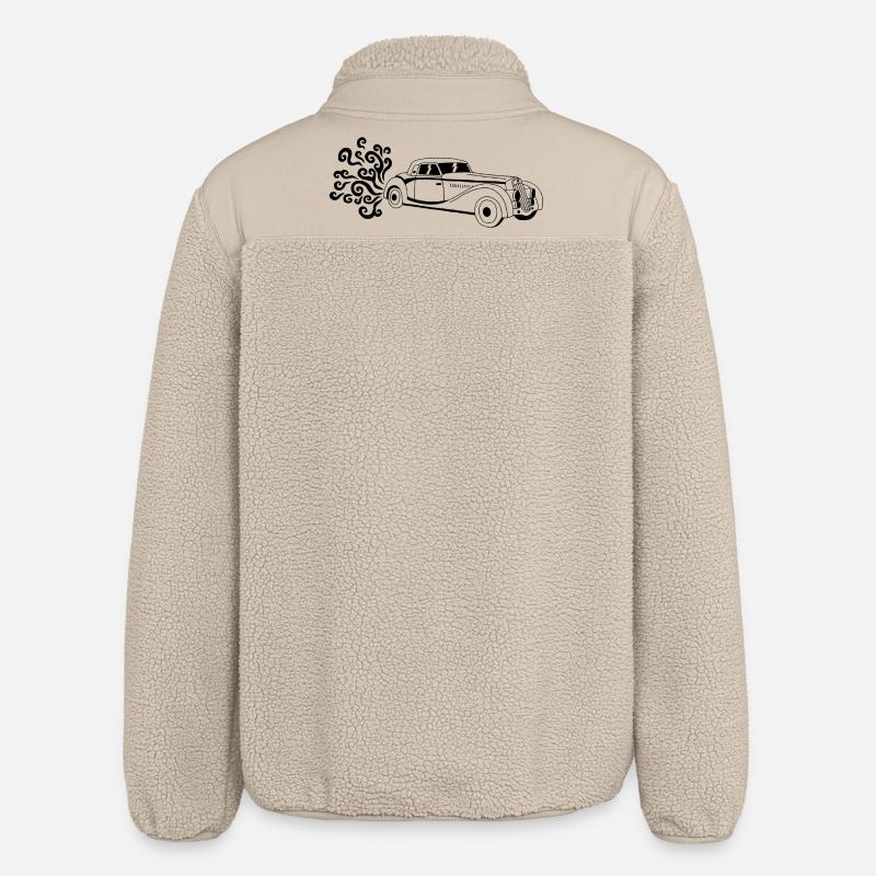 Schwarzer Oldtimer - Relaxed Fit Unisex Sherpajacke von Stanley/Stella - Beige