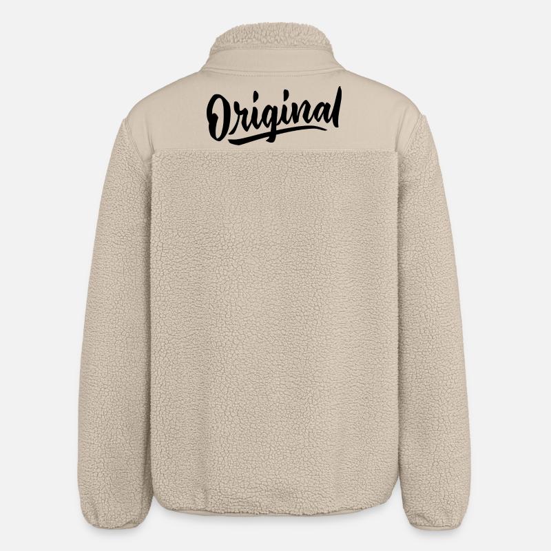 Langue source - Veste sherpa unisexe coupe décontractée Stanley/Stella - beige