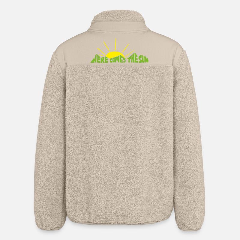 Here comes the sun! - Relaxed Fit Unisex Sherpajacke von Stanley/Stella - Beige