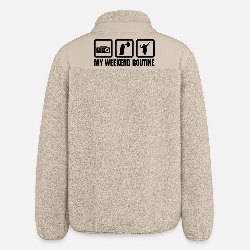 Meine Wochenendroutine - Relaxed Fit Unisex Sherpajacke von Stanley/Stella - Beige