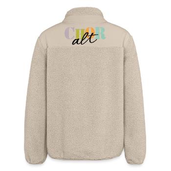 Chor Alt - Relaxed Fit Unisex Sherpajacke von Stanley/Stella - Beige - Hinten