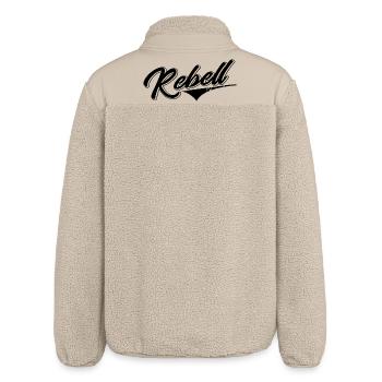 rebel dieb rowdy rebell bandit hustler gang crime - Relaxed Fit Unisex Sherpa Jacket by Stanley/Stella - beige - Back