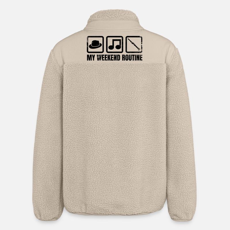 My weekend routine - Relaxed Fit Unisex Sherpa Jacket by Stanley/Stella - beige