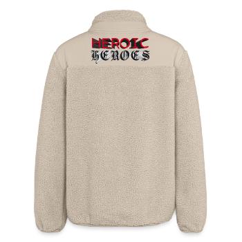 HEROIC HEROES - let's talk - Relaxed Fit Unisex Sherpa Jacket by Stanley/Stella - beige - Back
