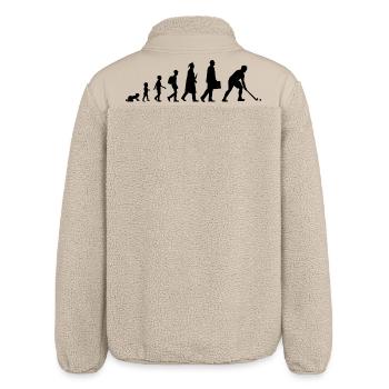 Development of field hockey - Relaxed Fit Unisex Sherpa Jacket by Stanley/Stella - beige - Back