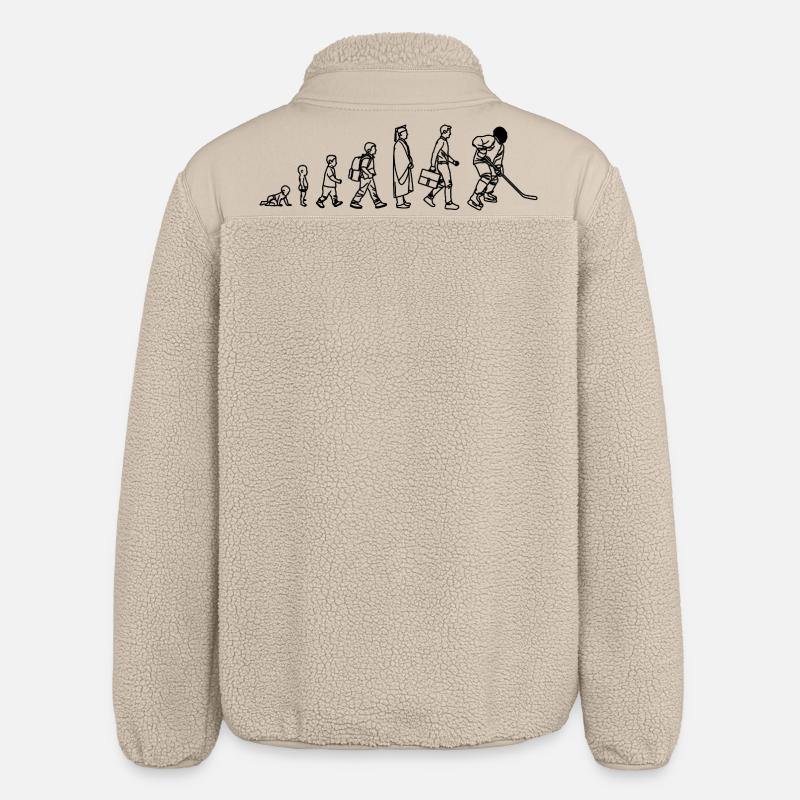 Joueurs de hockey sur glace Evolution - Veste sherpa unisexe coupe décontractée Stanley/Stella - beige