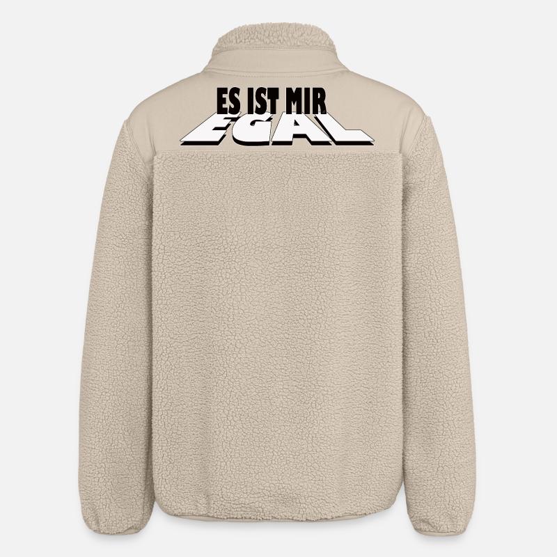 Es ist mir egal - Statement Design - Relaxed Fit Unisex Sherpajacke von Stanley/Stella - Beige
