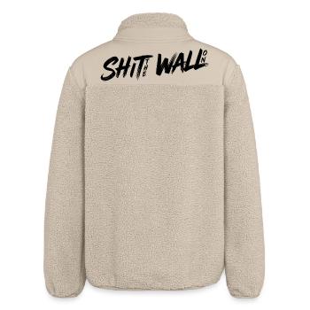 Shit the wall on - Relaxed Fit Unisex Sherpajacke von Stanley/Stella - Beige - Hinten