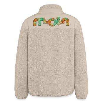 Hello - Relaxed Fit Unisex Sherpa Jacket by Stanley/Stella - beige - Back