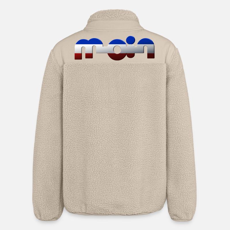 Hello - Relaxed Fit Unisex Sherpa Jacket by Stanley/Stella - beige