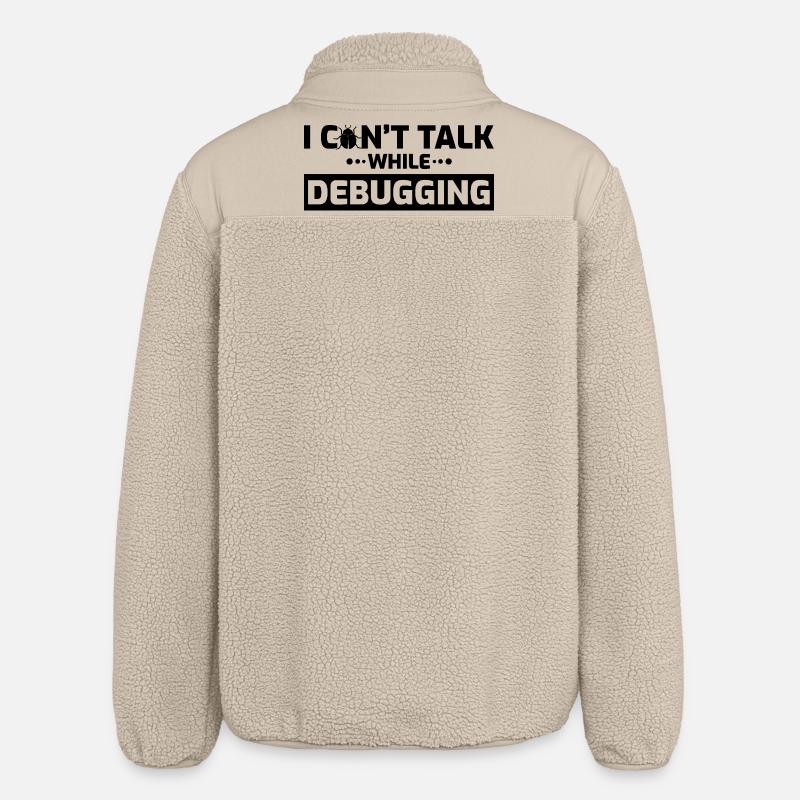 I can't speak while debugging - Relaxed Fit Unisex Sherpa Jacket by Stanley/Stella - beige