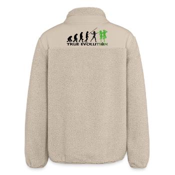 Evolution towards traditional Irish dance - Relaxed Fit Unisex Sherpa Jacket by Stanley/Stella - beige - Back