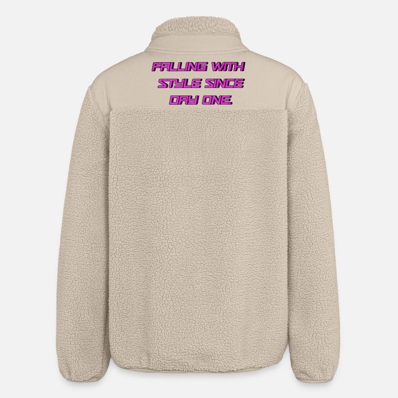 Falling with Style since Day One 💥 - Relaxed Fit Unisex Sherpajacke von Stanley/Stella - Beige