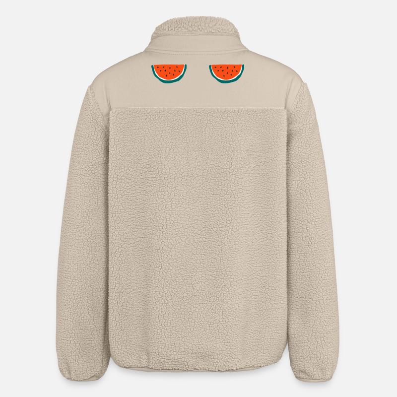 T-shirt pastèque - Veste sherpa unisexe coupe décontractée Stanley/Stella - beige