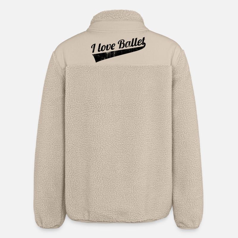 J’aime le ballet - Veste sherpa unisexe coupe décontractée Stanley/Stella - beige