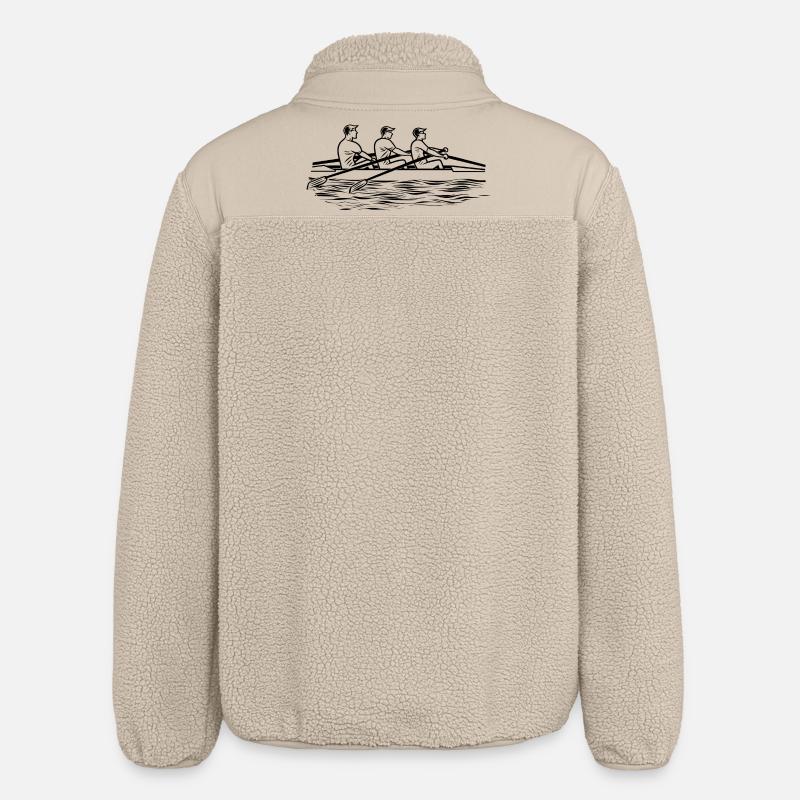 Dessin de l’équipe d’aviron - Veste sherpa unisexe coupe décontractée Stanley/Stella - beige