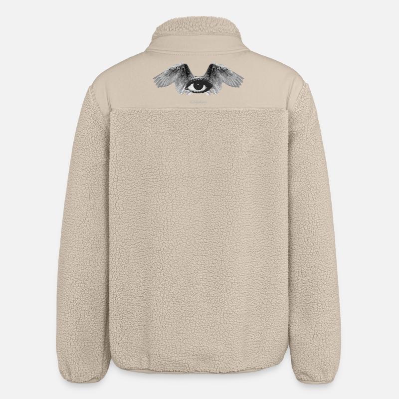 Be Not Afraid - Relaxed Fit Unisex Sherpa Jacket by Stanley/Stella - beige