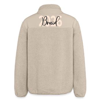 Bruiloft Bruid 2026 - Relaxed Fit Unisex Sherpa Jacket by Stanley/Stella - beige - Back
