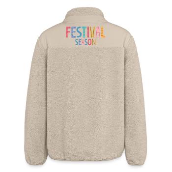 Festival - Relaxed Fit Unisex Sherpajacke von Stanley/Stella - Beige - Hinten