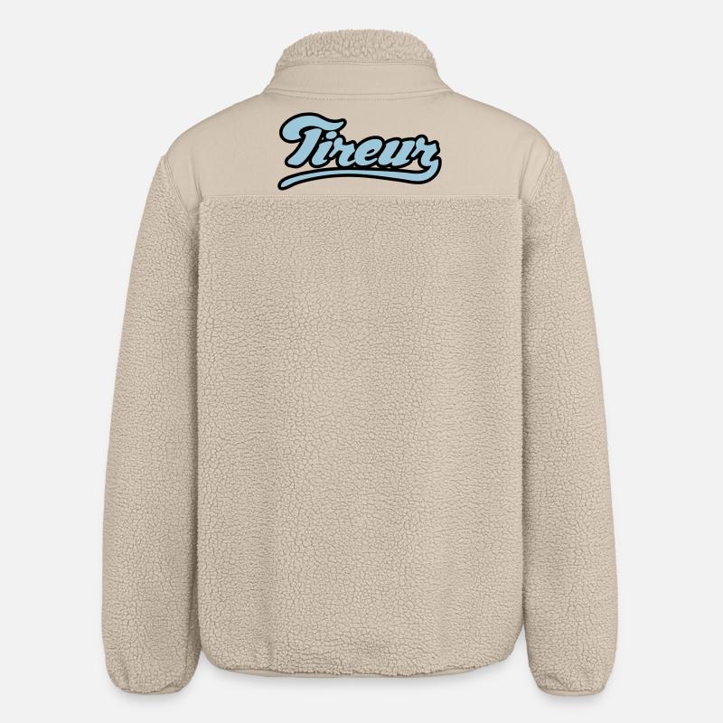 Tireur pétanque flex - Veste sherpa unisexe coupe décontractée Stanley/Stella - beige