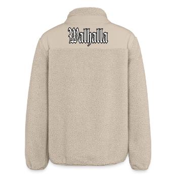 walhalla odin thor viking viking autocollant chemise - Veste sherpa unisexe coupe décontractée Stanley/Stella - beige - Dos