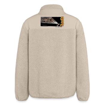 Wurzeln Höhlenmalerei - Relaxed Fit Unisex Sherpajacke von Stanley/Stella - Beige - Hinten
