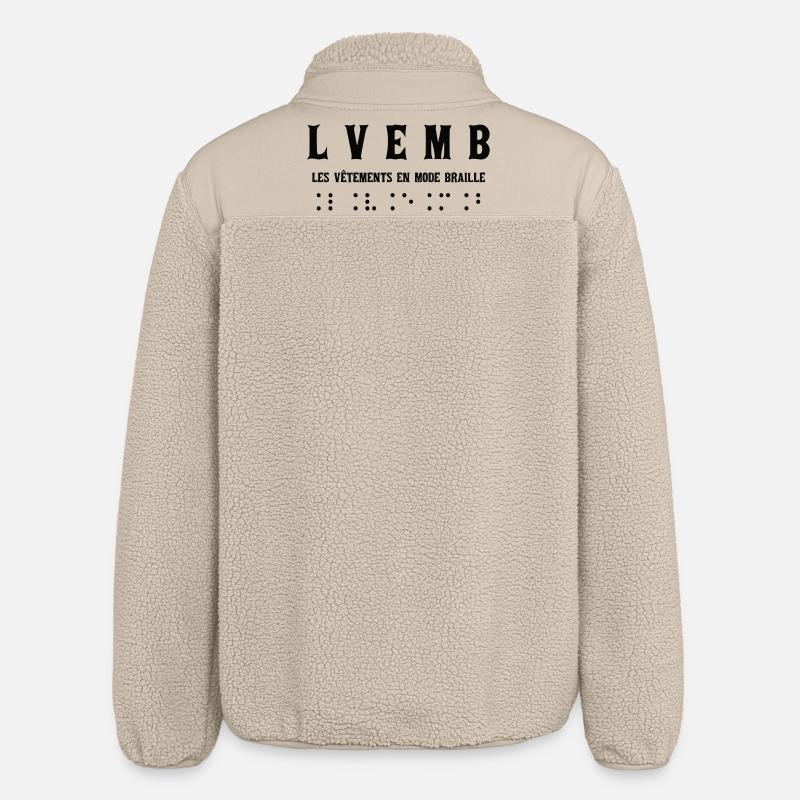 Mode Braille Élégante Pour Tous - Veste sherpa unisexe coupe décontractée Stanley/Stella - beige