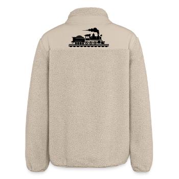 Graphique ferroviaire - Veste sherpa unisexe coupe décontractée Stanley/Stella - beige - Dos