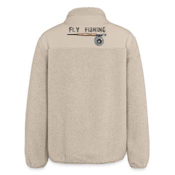 Fly fishing - Relaxed Fit Unisex Sherpa Jacket by Stanley/Stella - beige - Back