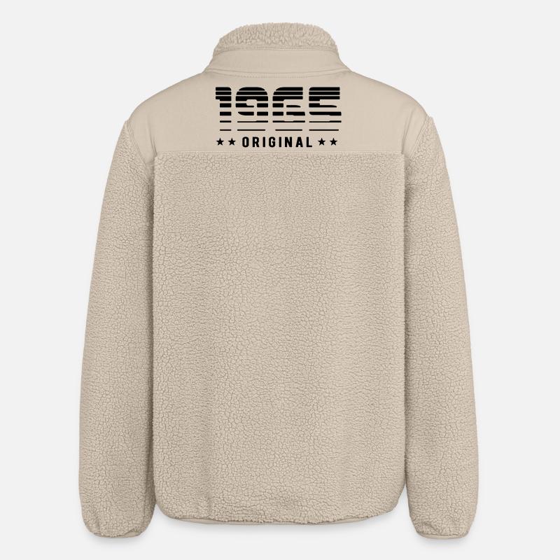 Original 1965 Édition Limitée - Anniversaire - Veste sherpa unisexe coupe décontractée Stanley/Stella - beige