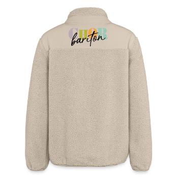 Choir Baritone - Relaxed Fit Unisex Sherpa Jacket by Stanley/Stella - beige - Back