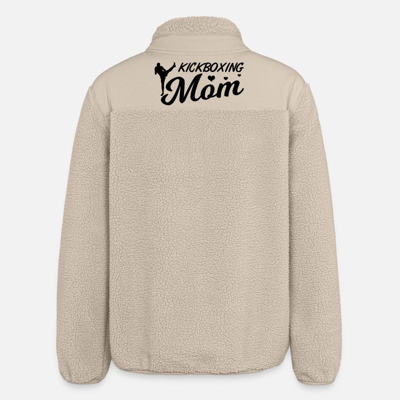 Maman kickboxeuse - Veste sherpa unisexe coupe décontractée Stanley/Stella - beige